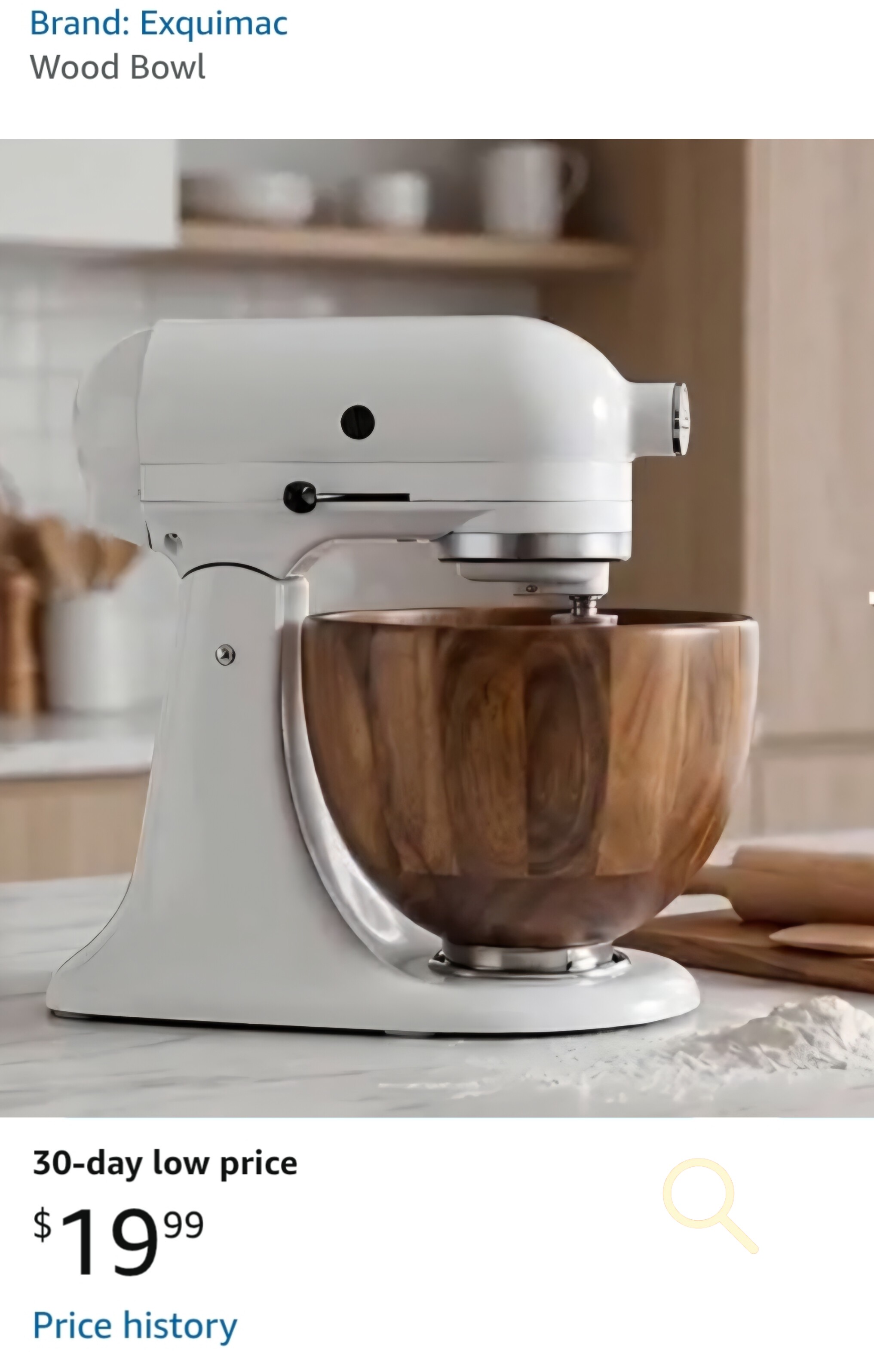Wooden Bowl for Stand Mixer