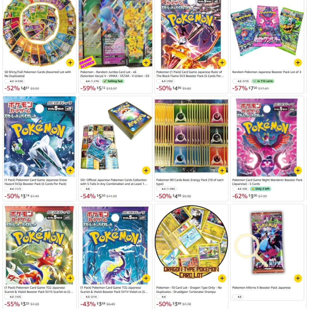 pokemon booster box clearance Amazon.com: HOUSYLOVE Booster Box Case (5pack)