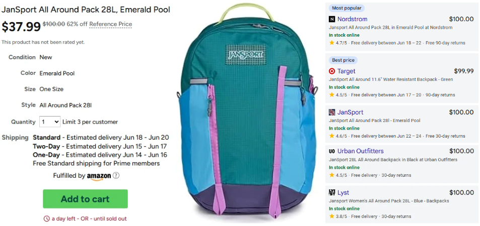 dicks sporting goods jansport backpacks Jansport Backpacks