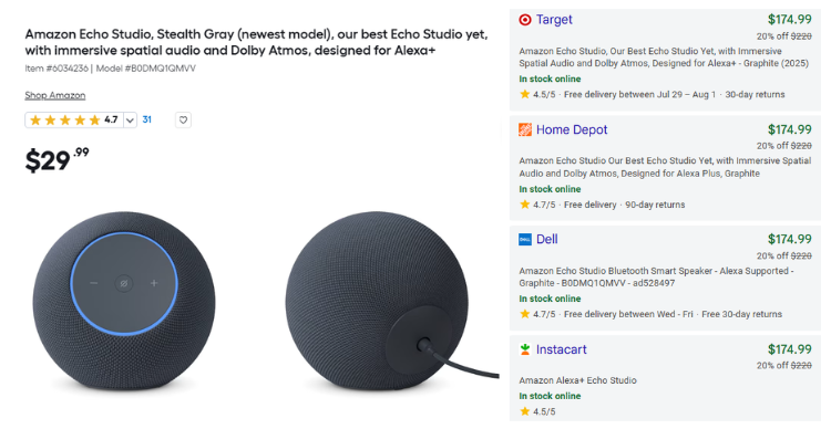 $220 AMAZON ECHO STUDIO FOR $29?? - 87% off | Hidden Clearances